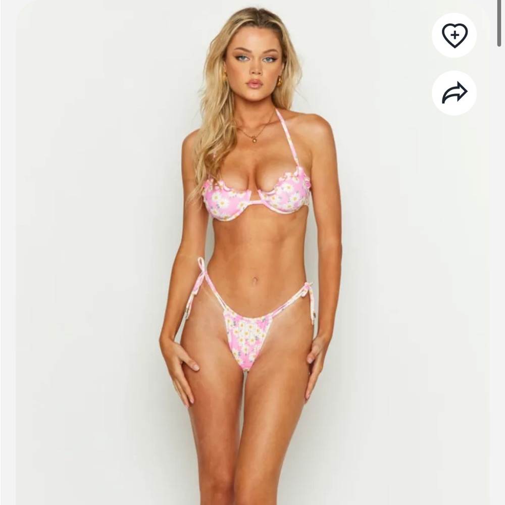9.0 Swim Sumba & Cadi Daisy Pink Floral Bikini Set